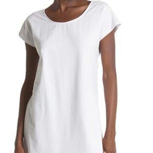 White T Shirt Dress - M
